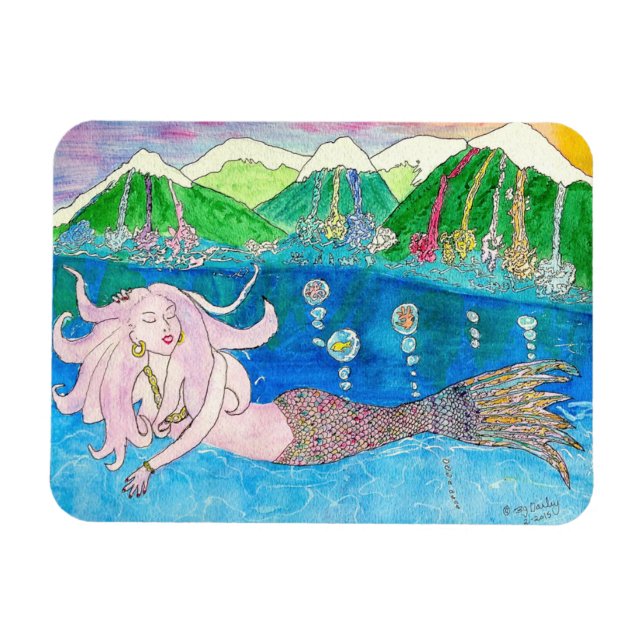 Sjöjungfru magnet (Horisontell)