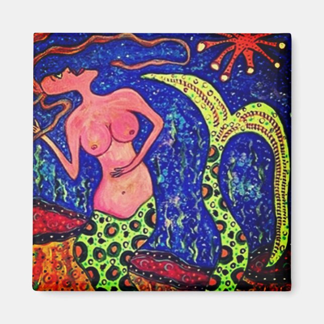 Sjöjungfru Magnet (Framsidan)