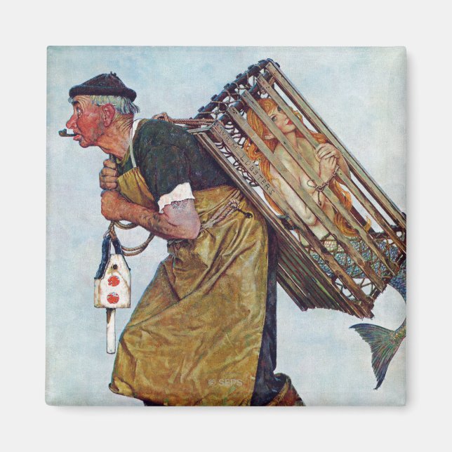 Sjöjungfru Magnet (Framsidan)