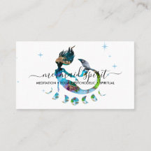 Sjöjungfru måne andlig zodiac ombre