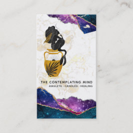 *~* Sjöjungfru Måne Mystic Galaxy Agate Affärskort Visitkort