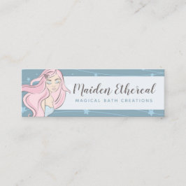 Sjöjungfru Måne & Stars Mystical Siren Social Medi Mini Visitkort