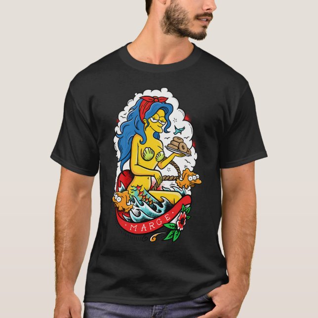 Sjöjungfru Marge T Shirt (Framsida)