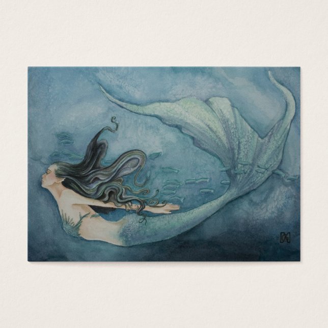 SJÖJUNGFRU MÄRKRE 2 VISITKORT (Framsidan)