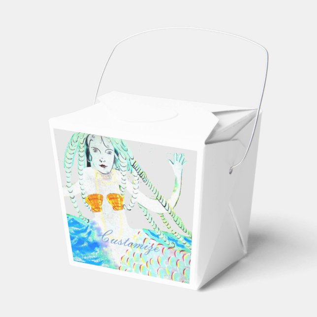 Sjöjungfru med Dreadlocks Thunder_Cove Presentaskar (Framsidan Sidan)