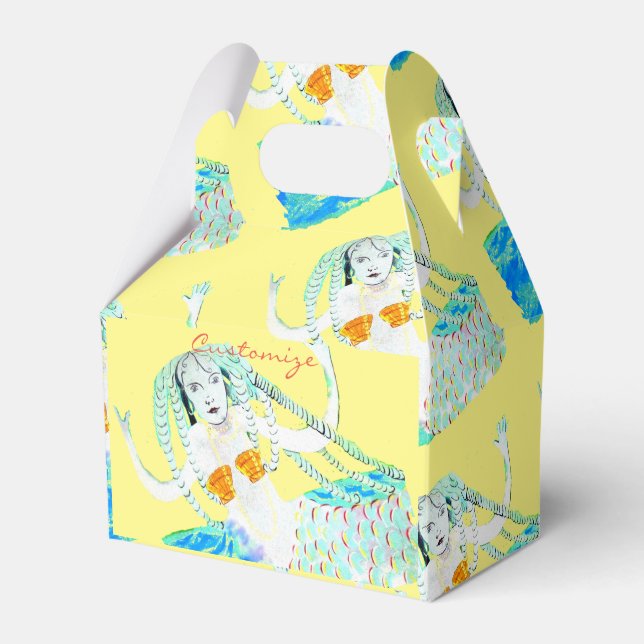 Sjöjungfru med Dreadlocks Thunder_Cove Presentaskar (Framsidan Sidan)