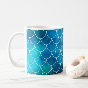 Sjöjungfru Mönster Kaffemugg