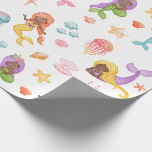 Sjöjungfru Mönster Presentpapper