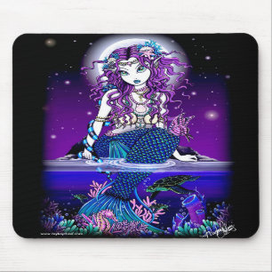 Sjöjungfru Mousepad för Uxia skymningmåne Musmatta