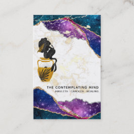 *~* Sjöjungfru Mystic Agate Galaxy Måne Affärskort Visitkort