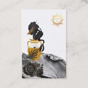 *~* Sjöjungfru Mystic Sol Guld Luna Affärskort Visitkort