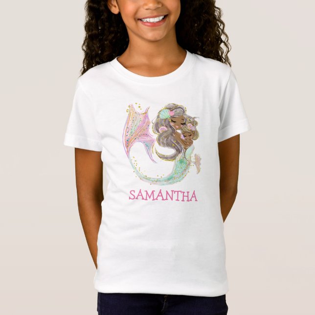 sjöjungfru nautisk t shirt (Framsida)