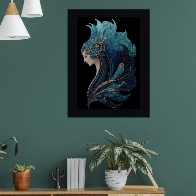 SJÖJUNGFRU NOIR #2 POSTER (Vardagsrum 1)