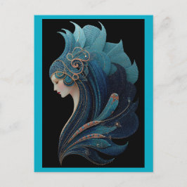 SJÖJUNGFRU NOIR #2 VYKORT