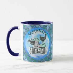 Sjöjungfru Ocean Blue Mugg