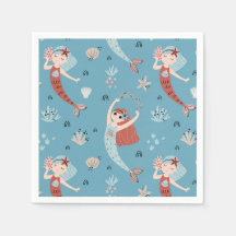 Sjöjungfru Ocean Sea Beach Party Birthday Kid