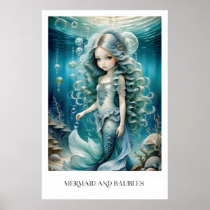 Sjöjungfru och Baubles Poster