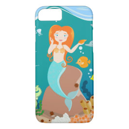 Sjöjungfru och delfiner under födelsedagsfesten av