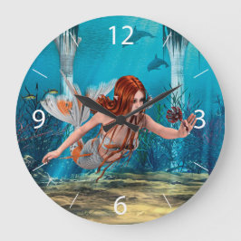 Sjöjungfru och havslilja stor klocka