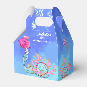 Sjöjungfru och Pearl Clam Birthday Presentaskar