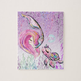 Sjöjungfru- och Sea Turtle Friends, lägg till Init Pussel