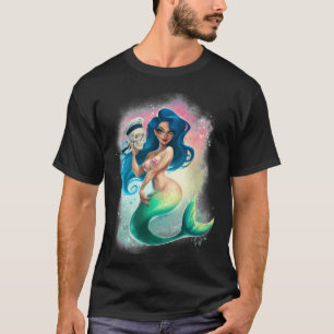 Sjöjungfru och sjöman t shirt