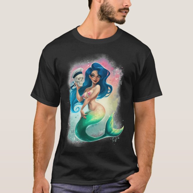 Sjöjungfru och sjöman t shirt (Framsida)
