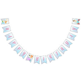 Sjöjungfru och vänner, giftig Födelsedagsfest Vimplar