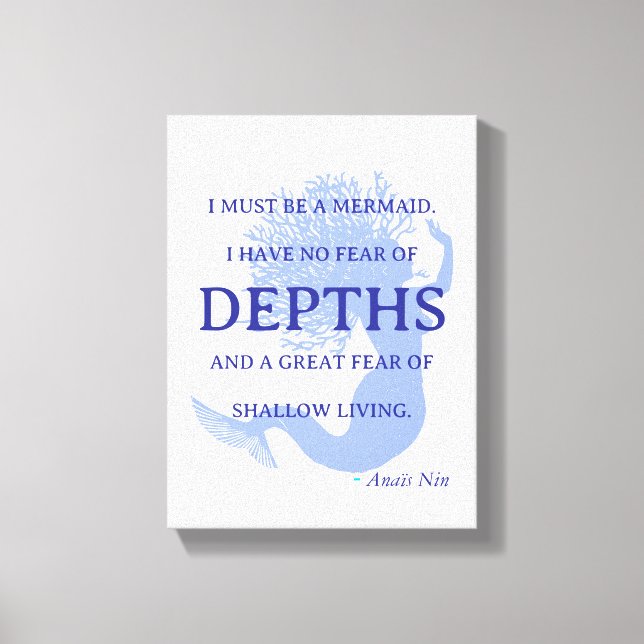 Sjöjungfru offert canvastryck (Framsida)