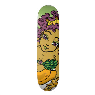 Sjöjungfru Old School Skateboard Bräda 21,6 Cm