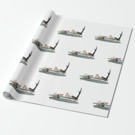 Sjöjungfru om Papper för inkapsling av dockningsst Presentpapper