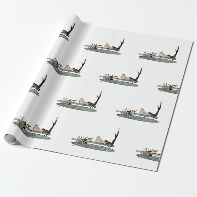 Sjöjungfru om Papper för inkapsling av dockningsst Presentpapper (Utrullad)