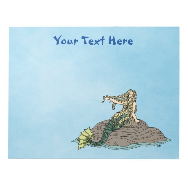 Sjöjungfru om Sten Anteckningsblock (Framsida)