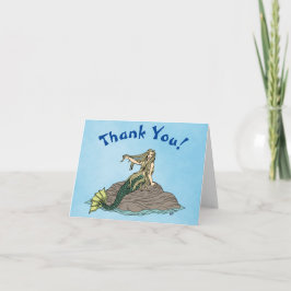 Sjöjungfru om Sten Tack Kort