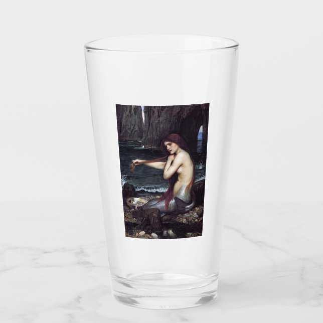 Sjöjungfru om stranden glaskopp (Framsida)