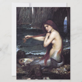 Sjöjungfru om stranden kort