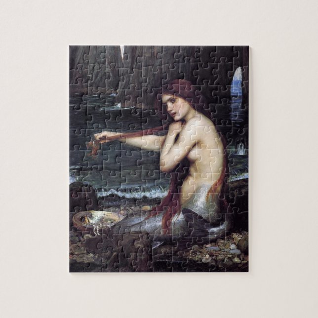 Sjöjungfru om stranden pussel (Vertikal)