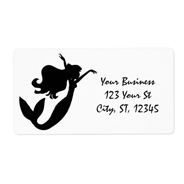 Sjöjungfru ombord svart/vit Thunder_Cove Fraktsedel (Framsidan)