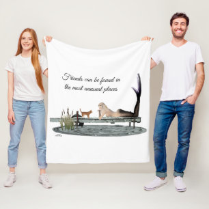 Sjöjungfru på Blankett för fartygsdockningsflottan Fleecefilt