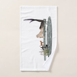 Sjöjungfru på dockhanddukar för fartyg