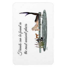 Sjöjungfru på dockningsstationens flexibla magnet