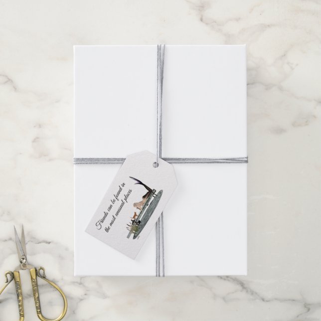 Sjöjungfru på Märkrn för dockningsutfall för farty Presentetikett (Med Snöre)