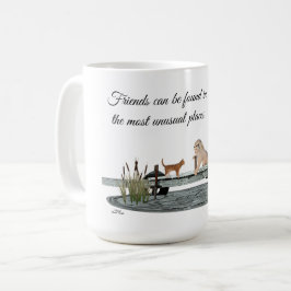 Sjöjungfru på Mugg i sjödockekaffe