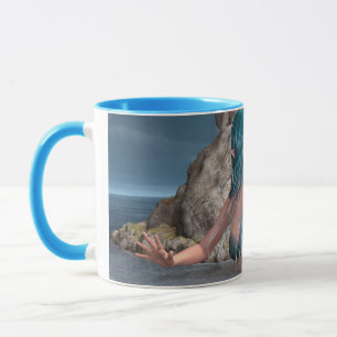 Sjöjungfru på natten mugg