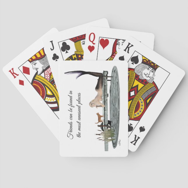 Sjöjungfru på uppspelningskort för dockningsstatio casinokort (Baksidan)