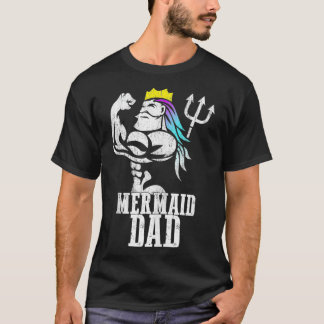 Sjöjungfru Pappa Pose Trident Merdad New Mer Pappa T Shirt