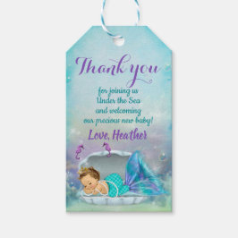 Sjöjungfru Party-förmån under Sea Tack Märkres Presentetikett
