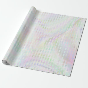 Sjöjungfru Pastel Shimmer Iridescent Multi-Färg Presentpapper