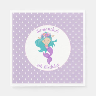 Sjöjungfru Pearl - Ocean Jewel Birthday Pappersservett