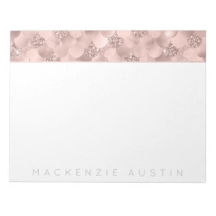 Sjöjungfru Posh Dusty Terracotta Peach Anpassni Anteckningsblock